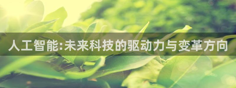 人工智能:未来科技的驱动力与变革方向