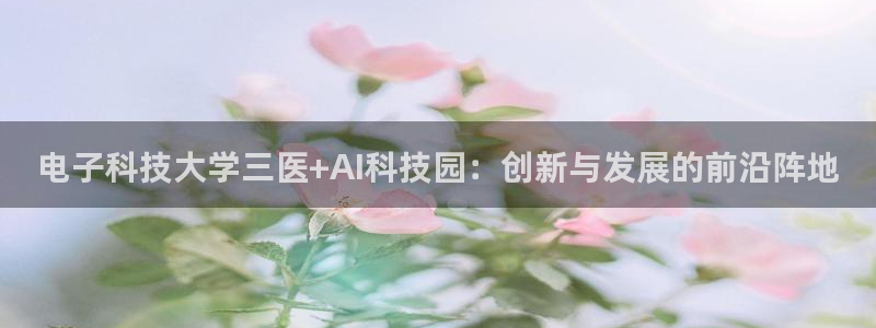 电子科技大学三医+AI科技园：创新与发展的前沿阵地