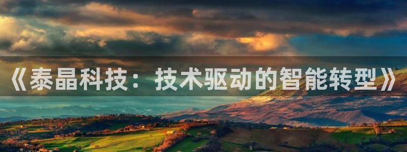 《泰晶科技：技术驱动的智能转型》