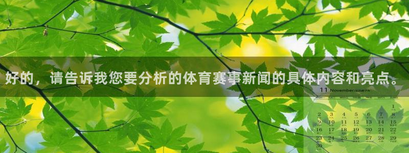 好的，请告诉我您要分析的体育赛事新闻的具体内容和亮点。